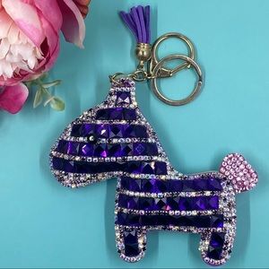 ✨Amethyst✨Lucky Bling Horse Keychain